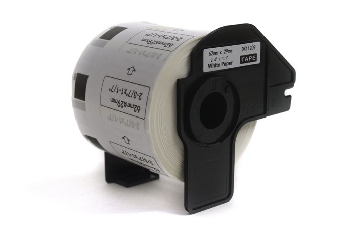 Etykiety JetWorld zamiennik Brother DK11209 Czarny/Biały 62mm x 29mm 800 szt.