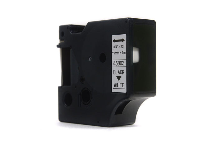 Zamiennik taśmy Dymo D1 Czarny/Biały 19mm x 7m JetWorld