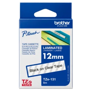 TZE131_1.webp Taśma do etykiet Brother TZe-131 12mm Black on Clear