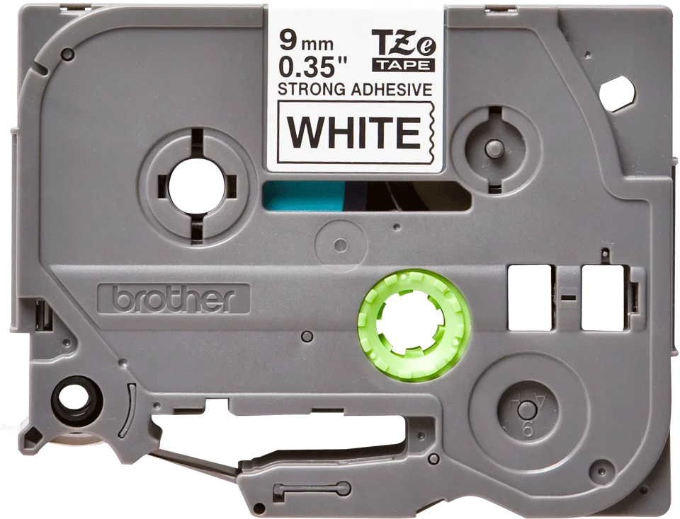TZES221_2.webp Taśma do etykiet Brother TZe-S221 9mm Black on White Strong Adhesive
