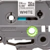 TZES251_2.webp Taśma do etykiet Brother TZe-S251 24mm Black on White Strong Adhesive